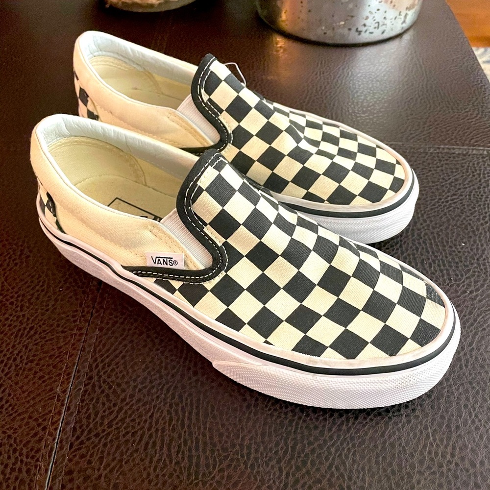 Vans Classic Checkerboard Slip-Ons